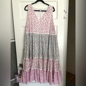 Love shack fancy for Target sleeveless dress - floral, grandmillenial - sz 2x
